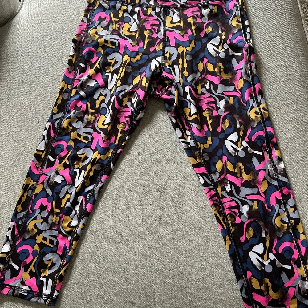 Tek Gear Multicolor Abstract Leggings - Picture 1 of 9